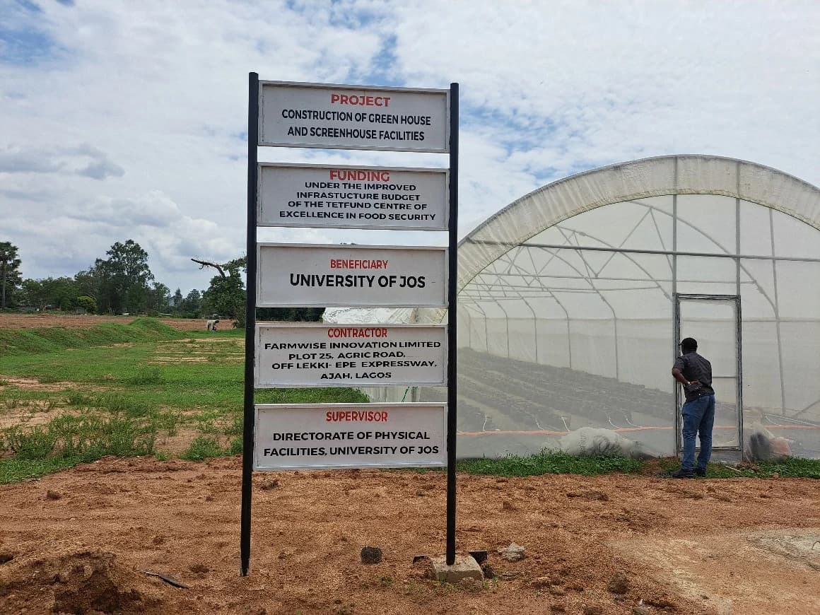 Greenhouse and demonstration farm infrastructure at TCoEFS
